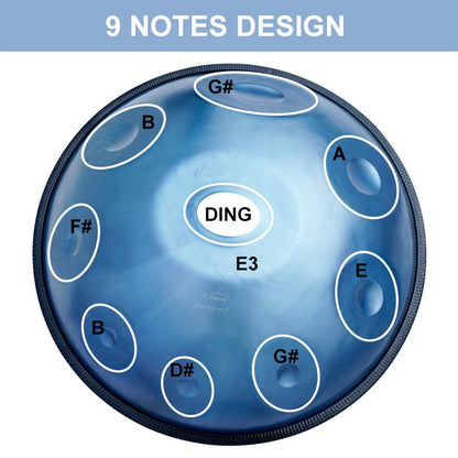 AS TEMAN Handpan Edelstahl Kaufen - E Halcyon 9 Töne Hang Instrument 432 Hz 440 Hz (Ice Age Multiple)