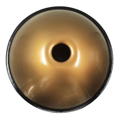 Lighteme As Teman Handpan Pure Golden 9 Notes F2 Low Pygmy Scale Hangdrum avec coffret cadeau