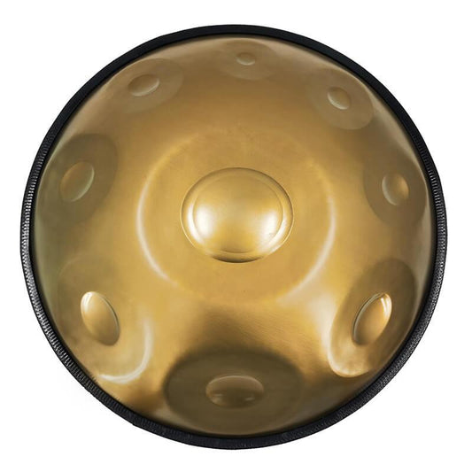 Lighteme As Teman Handpan Pure Golden 9 Notes F2 Low Pygmy Scale Hangdrum with gift set