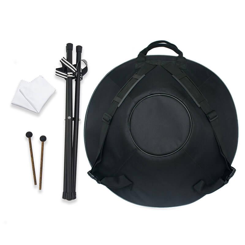 Lighteme As Teman Handpan Pure Golden 8 Notes D Minor | CUSTOM SCALE Hangdrum with gift set
