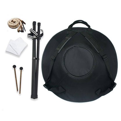 Lighteme As Teman Handpan Pure Golden 9 Notes F2 Low Pygmy Scale Hangdrum avec coffret cadeau