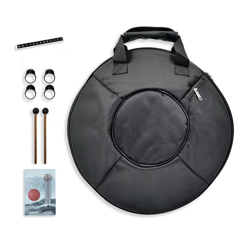 AS TEMAN Steel Tongue Drum | Starlight Universe Series Tanktrommel für Yoga & Meditation mit Geschenkset | 14 Zoll 14 Töne Blau
