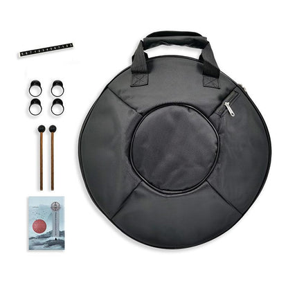 AS TEMAN Steel Tongue Drum | Starlight Universe Series Tanktrommel für Yoga & Meditation mit Geschenkset | 14 Zoll 14 Töne Blau