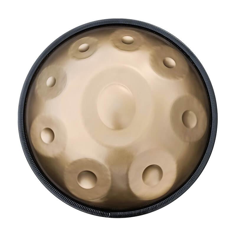 Lighteme As Teman Handpan Mini 18 Inches Pure Golden 9 Notes G minor Hangdrum with gift set