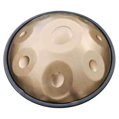 Lighteme As Teman Handpan Mini 18 Inches Pure Golden 9 Notes G minor Hangdrum with gift set