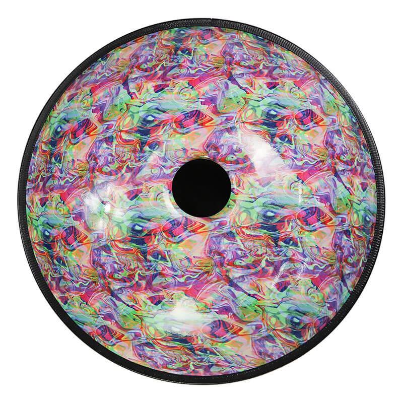 AS TEMAN Handpan Edelstahl Kaufen - Rainbow 10 Töne d Kurd Schwarze Hang Drum 432 440 Hz