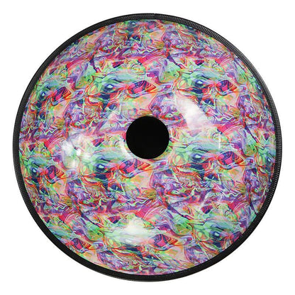 AS TEMAN Handpan Edelstahl Kaufen - Rainbow 10 Töne d Kurd Schwarze Hang Drum 432 440 Hz