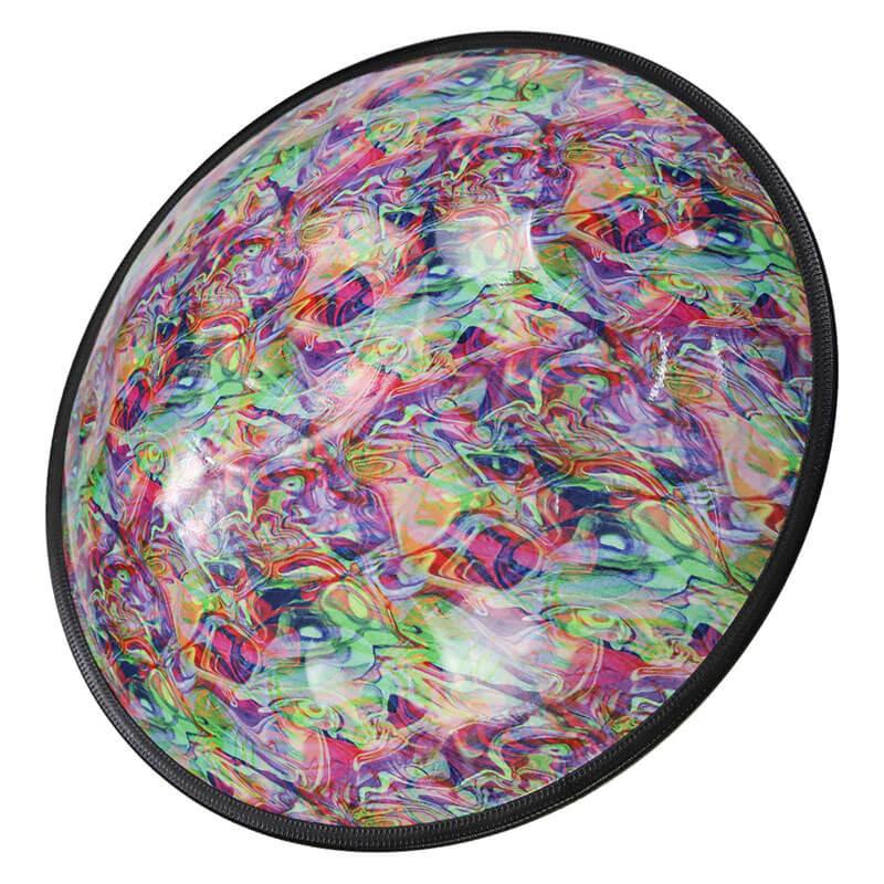 AS TEMAN Handpan Edelstahl Kaufen - Rainbow 10 Töne d Kurd Schwarze Hang Drum 432 440 Hz