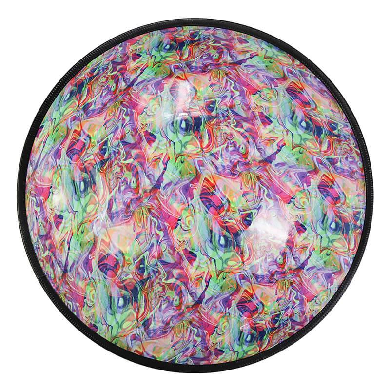AS TEMAN Handpan Edelstahl Kaufen - Rainbow 10 Töne d Kurd Schwarze Hang Drum 432 440 Hz
