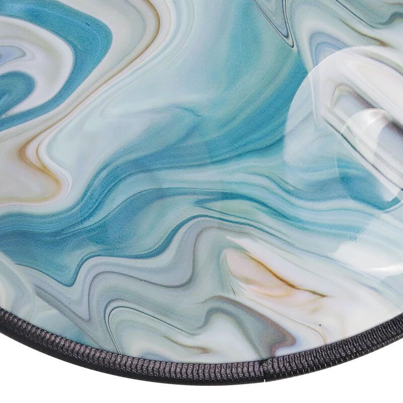 AS TEMAN Handpan River 10 Notes Ré Mineur Scale Black Hangdrum avec coffret cadeau