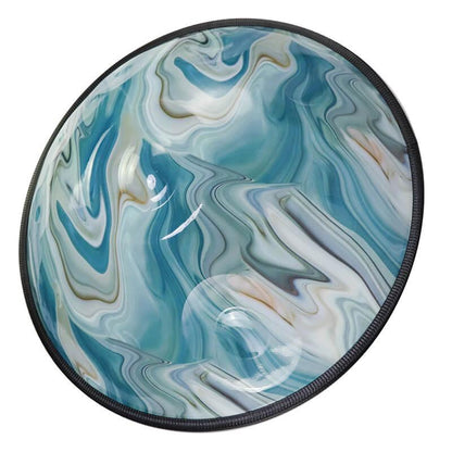 AS TEMAN Handpan River 10 Notes Ré Mineur Scale Black Hangdrum avec coffret cadeau