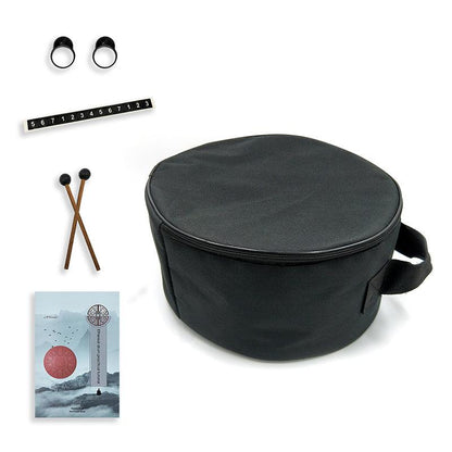 AS TEMAN Steel Tongue Drum | 12 Zoll 15 Töne Tanktrommel für Yoga & Meditation mit Geschenkset | Personalisierte Beschriftung