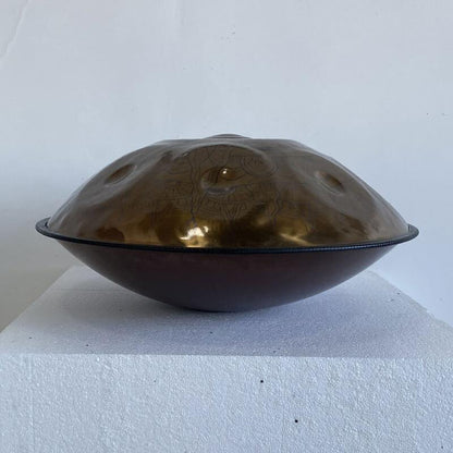 Lighteme Custom Epiphany Entirely Handmade Handpan Drum - Sabye Scale D Minor Stainless Steel 22 In 9/10/12 Notes