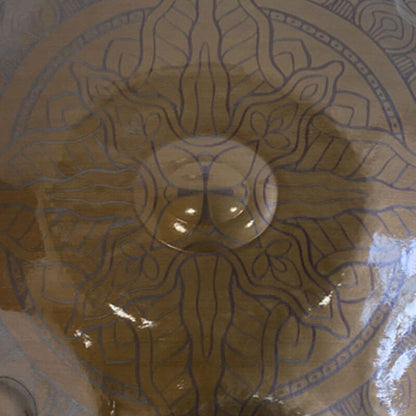 Epiphany Entirely Handmade Handpan Drum Kurd / Celtic D Minor Stainless Steel 22 In 9/10/12 Notes Hang Instrument