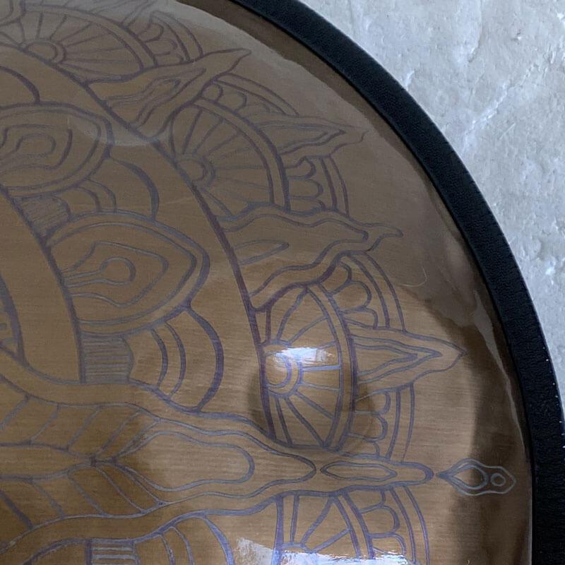 Maßgeschneiderte Epiphany Vollständig Handpan drums aus Edelstahl, D-Moll Hijaz 22 Zoll 9/10/12 Noten