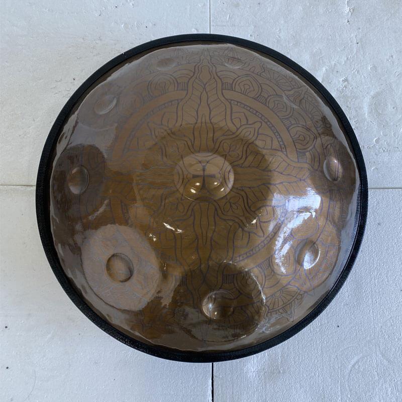 Maßgeschneiderte Epiphany Vollständig Handpan drums aus Edelstahl, D-Moll Hijaz 22 Zoll 9/10/12 Noten