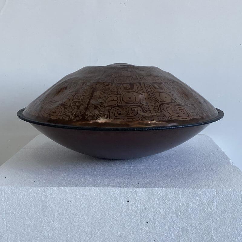 Maßgeschneiderte Epiphany Vollständig Handpan drums aus Edelstahl, D-Moll Hijaz 22 Zoll 9/10/12 Noten