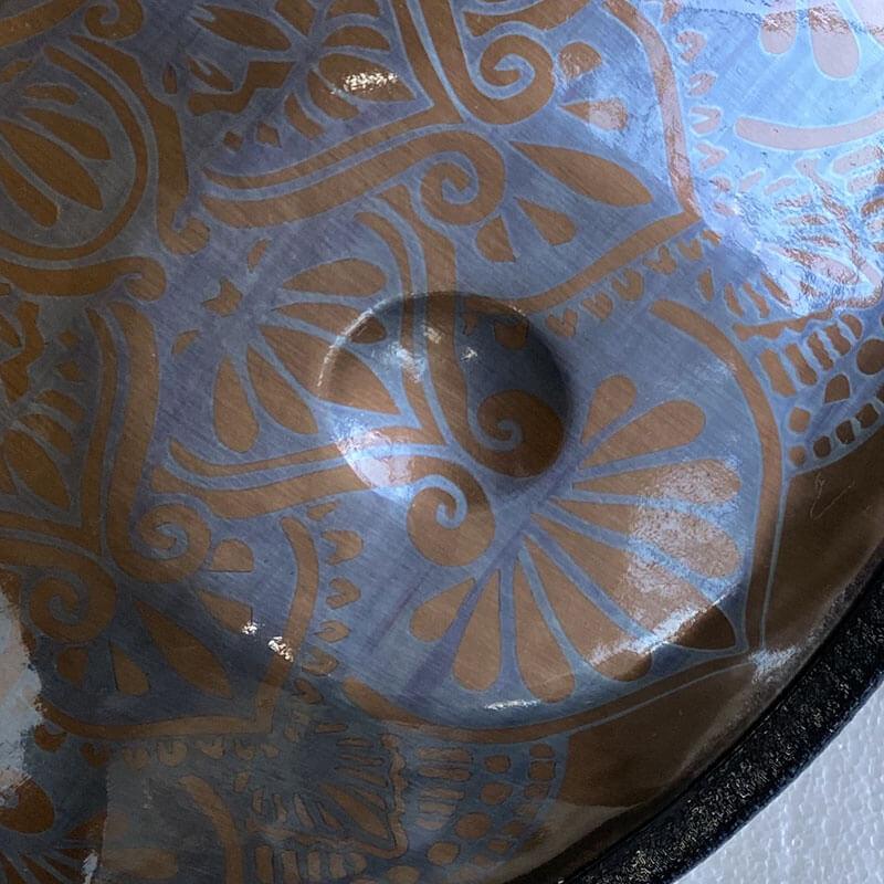Lighteme Maßgeschneiderte Epiphany Vollständig Handpan drums aus Edelstahl, E La Sirena 22 Zoll 9/10/12 Noten