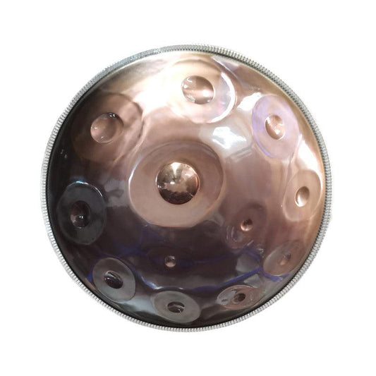 Lighteme Customized D3 Minor Master Version / Standard Version High-end Stainless Steel Handpan Drum, Available in 432 Hz and 440 Hz, 22 Inch 9/10/12/13/14/15/16 Notes Professional Performances