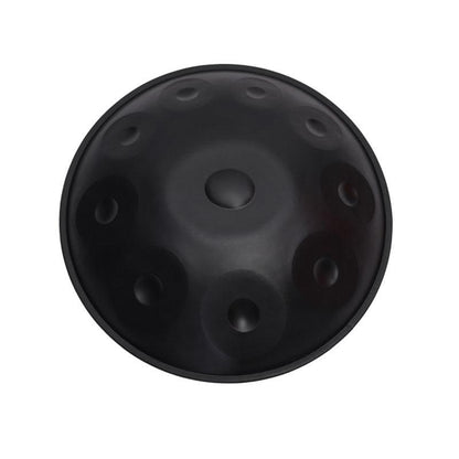 Lighteme High-end Nitride Steel Handmade Hand Pan Drum 22 Inches 10 Tones Kurd Scale D Minor, Available in 440 Hz