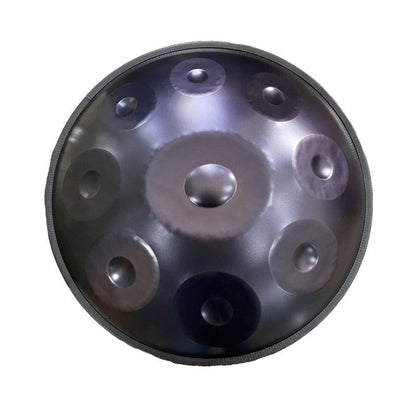 Lighteme Handpan Hand Pan Drum Kurd Scale / Celtic Scale D Minor 22 Inch 9 Notes Featured High-end Nitride Steel Percussion Instrument, Available in 432 Hz and 440 Hz