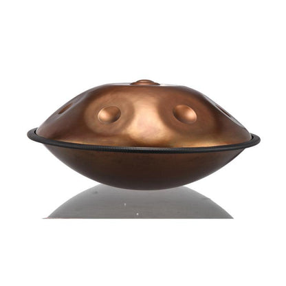 Lighteme Level C Upgrade Dazzling Gold Kurd Scale D Minor 22 Inch 9 Notes Stainless Steel Handpan Drum, Available in 440 Hz, High-end Percussion Instrument