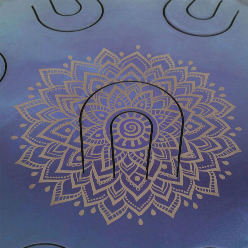 Lighteme 14/16/18 In 9/10/11 X 2 Notes Flower Titanium Alloy Steel UU Tongue Drums in 432 440 Hz - C Minor, D Minor, D Major, E Major