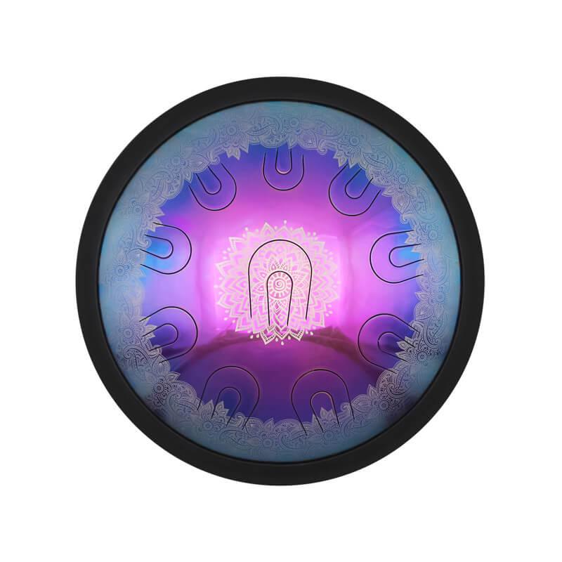 Lighteme 14/16/18 In 9/10/11 X 2 Notes Flower Titanium Alloy Steel UU Tongue Drums in 432 440 Hz - C Minor, D Minor, D Major, E Major