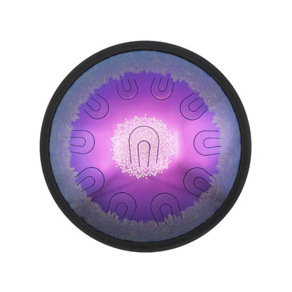 Lighteme 14/16/18 In 9/10/11 X 2 Notes Flower Titanium Alloy Steel UU Tongue Drums in 432 440 Hz - C Minor, D Minor, D Major, E Major