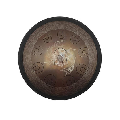 Lighteme 14/16/18 In 9/10/11 X 2 Notes Koi Titanium Alloy Steel UU Tongue Drums in 432 440 Hz - C/D Minor, D/E Major, Celtic, Aeolian, Arab/Chinese/Japanese Mode