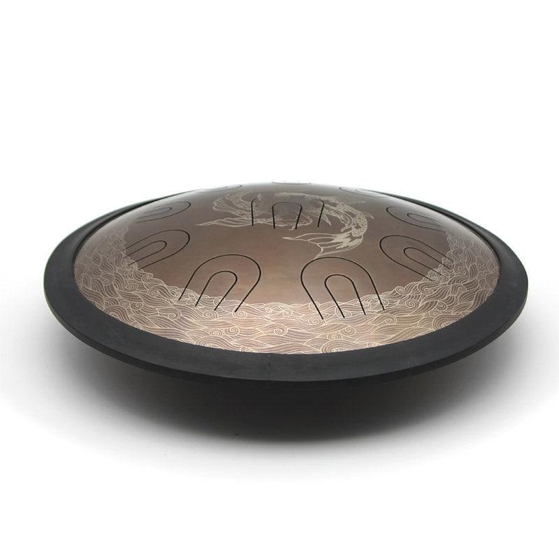 Lighteme 14/16/18 In 9/10/11 X 2 Notes Koi Titanium Alloy Steel UU Tongue Drums in 432 440 Hz - C/D Minor, D/E Major, Celtic, Aeolian, Arab/Chinese/Japanese Mode