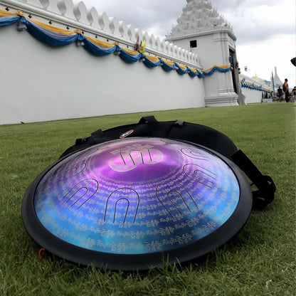 Lighteme 14/16/18 In 9/10/11 X 2 Notes Tibetan Titanium Alloy Steel UU Tongue Drums in 432 440 Hz - C Minor, D Minor, D Major, E Major