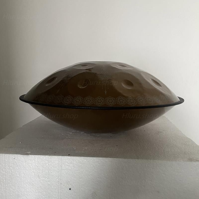 Lighteme Life of Flower Handmade Kurd Scale / Celtic Scale D Minor 22 Inch 9/10/12 Notes Stainless Steel Handpan Drum