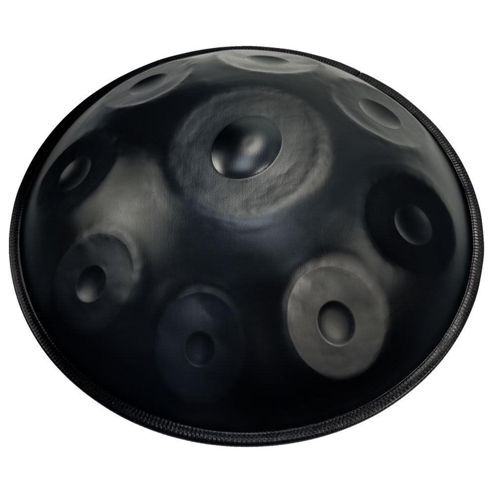 Lighteme Nitridstahl Handpan Drums Pure Black 22 Zoll 9 Noten d-Moll Kurd Scale Hangdrum