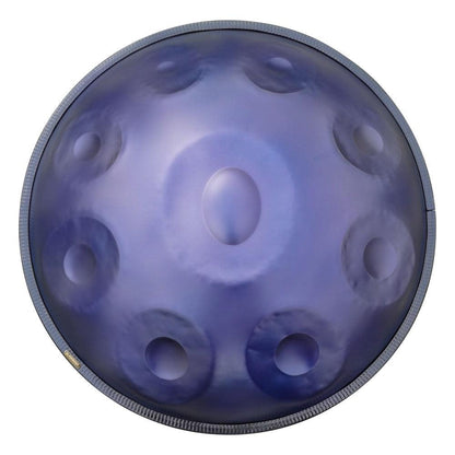 Lighteme Acier nitruré Handpan Drum Pure Purple 22 Pouces 9 Notes Ré Mineur Kurd Scale Hangdrum