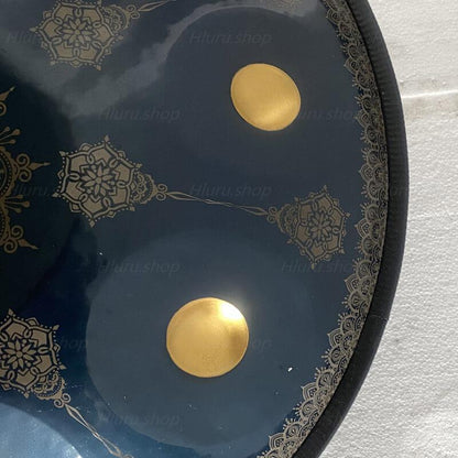 Royal Garden Personnalisé Fait main C# Annaziska 22 pouces 9 notes en Acier Nitruré Handpan Drums