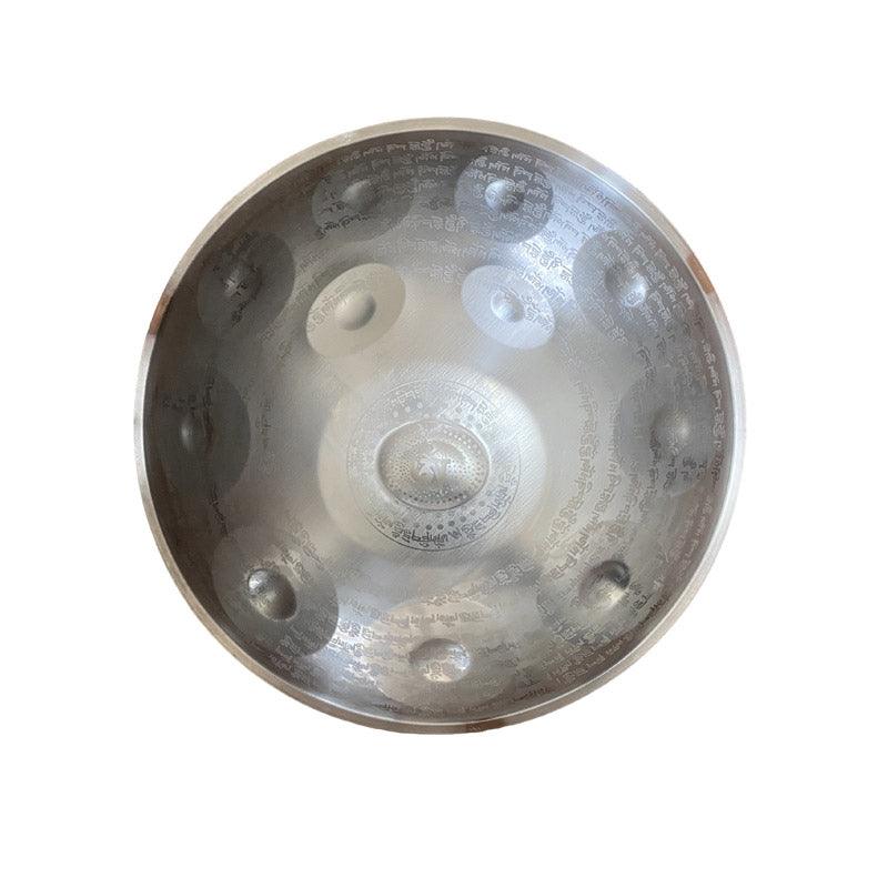 Sanskrit Personnalisé Fait main Ré Mineur Hijaz 22 pouces 9/10/12 notes en Acier Inoxydable / Acier Nitruré Handpan Drums