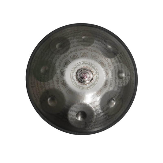 Lighteme Sanskrit C Major 22 Inch 9/10/12 Notes Stainless Steel / Nitride Steel Handpan Drum