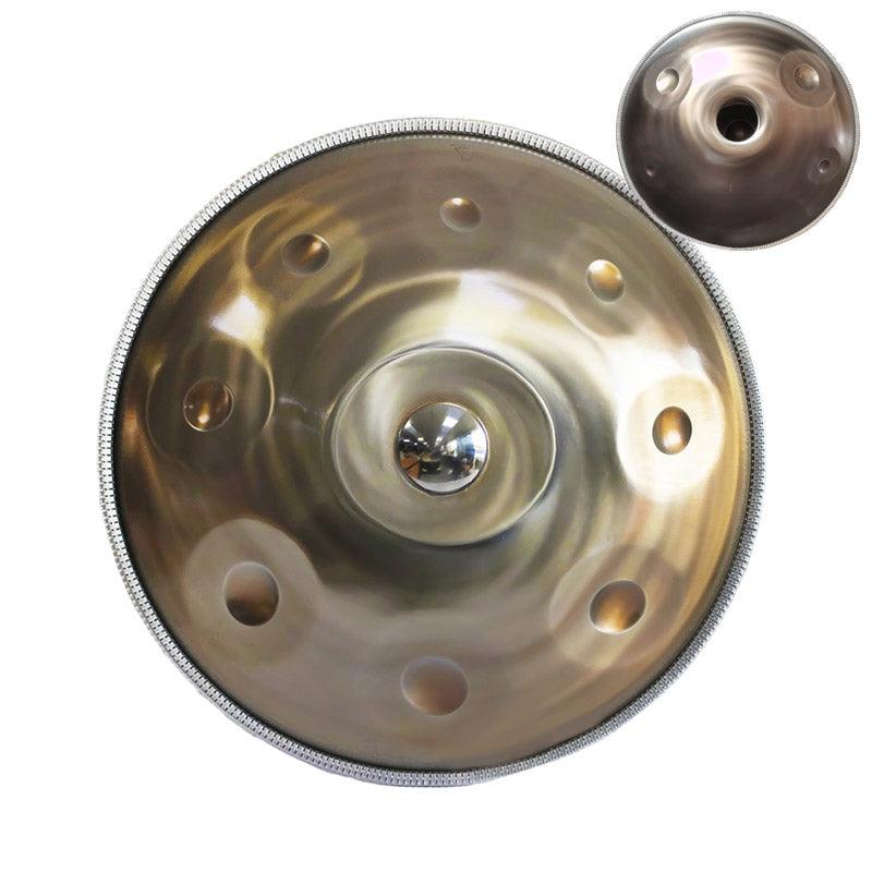 Lighteme Customized E3 Master Version / Standard Version High-end Stainless Steel Handpan Drum, Available in 432 Hz and 440 Hz, 22 Inch 9/10/11/13 Notes Professional Performances Percussion Instrument