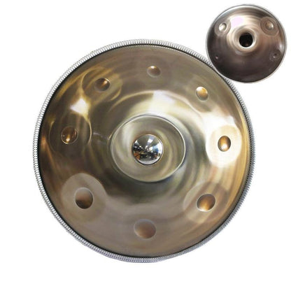 Lighteme Customized E3 Master Version / Standard Version High-end Stainless Steel Handpan Drum, Available in 432 Hz and 440 Hz, 22 Inch 9/10/11/13 Notes Professional Performances Percussion Instrument
