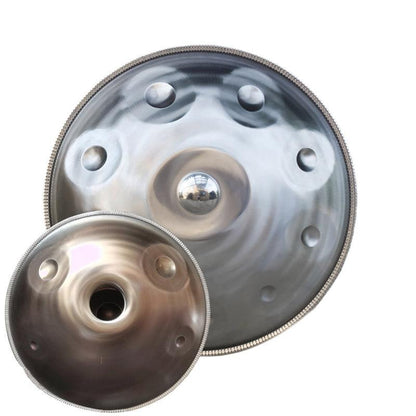 Lighteme Customized D3 Minor Master Version / Standard Version High-end Stainless Steel Handpan Drum, Available in 432 Hz and 440 Hz, 22 Inch 9/10/12/13/14/15/16 Notes Professional Performances