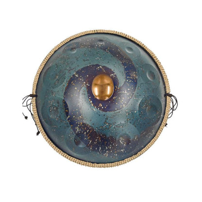 MiSoundofNature Starburst A1 DC Handpan Drums 22 pouces 10 Notes Ré Mineur Kurd Scale hangdrum avec coffret cadeau