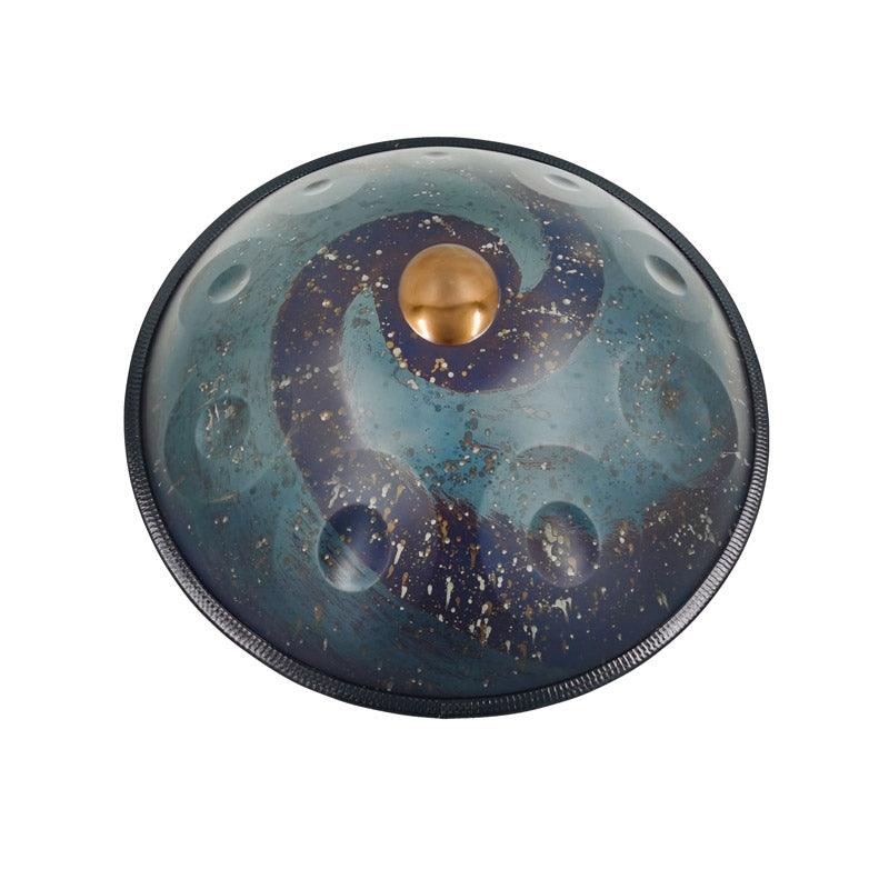 MiSoundofNature Starburst A1 DC Handpan Drums 22 pouces 10 Notes Ré Mineur Kurd Scale hangdrum avec coffret cadeau