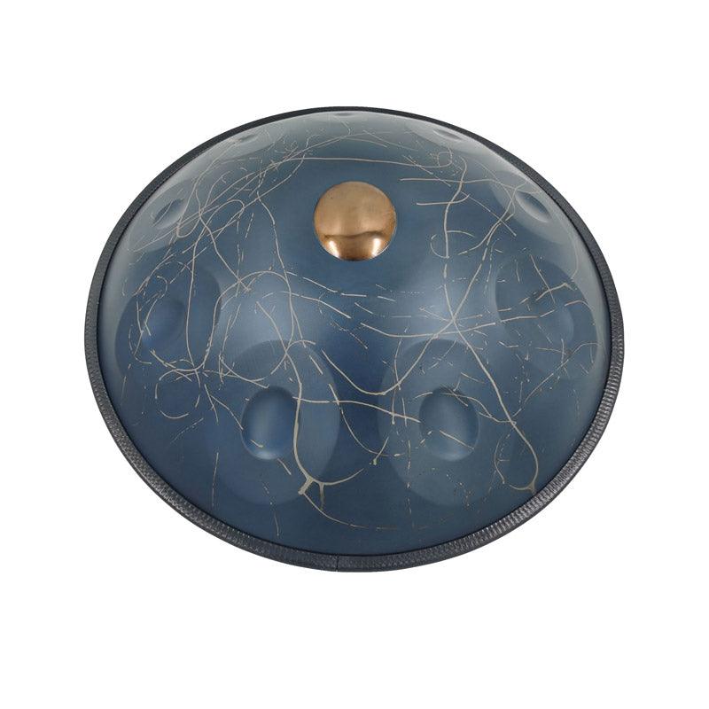 Lighteme Starburst A2 Acier nitruré Handpan Drums 22 pouces 10 Notes Ré Mineur Kurd Scale Hangdrum avec coffret cadeau