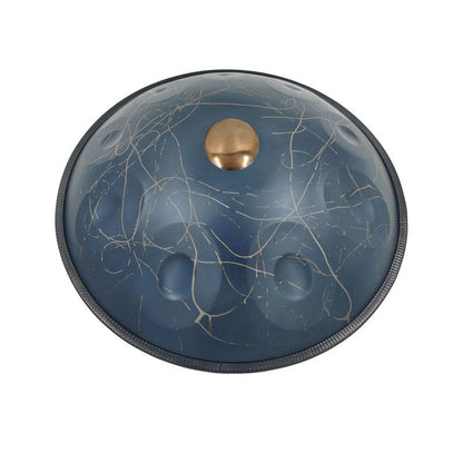 Lighteme Starburst A2 Acier nitruré Handpan Drums 22 pouces 10 Notes Ré Mineur Kurd Scale Hangdrum avec coffret cadeau