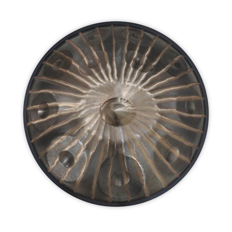 Sun God Personnalisé Fait main Ré Mineur Hijaz 22 pouces 9/10/12 notes en Acier Inoxydable Handpan Drums instrument de percussion haut de gamme