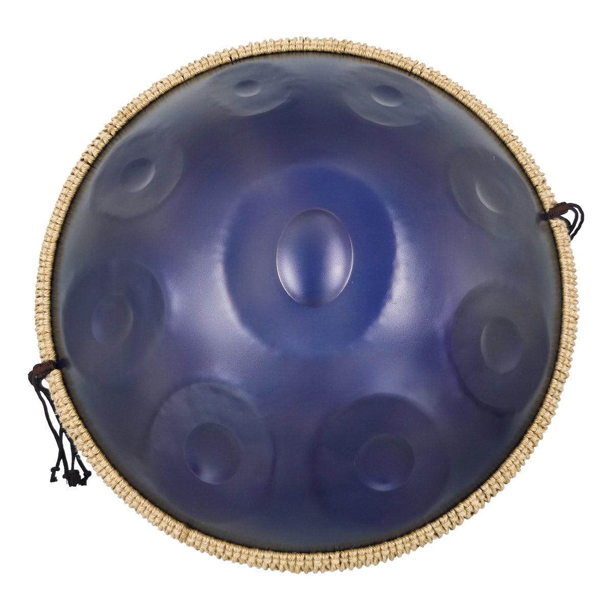 Lighteme Acier nitruré Handpan Drum Pure Purple 22 Pouces 9 Notes Ré Mineur Kurd Scale Hangdrum