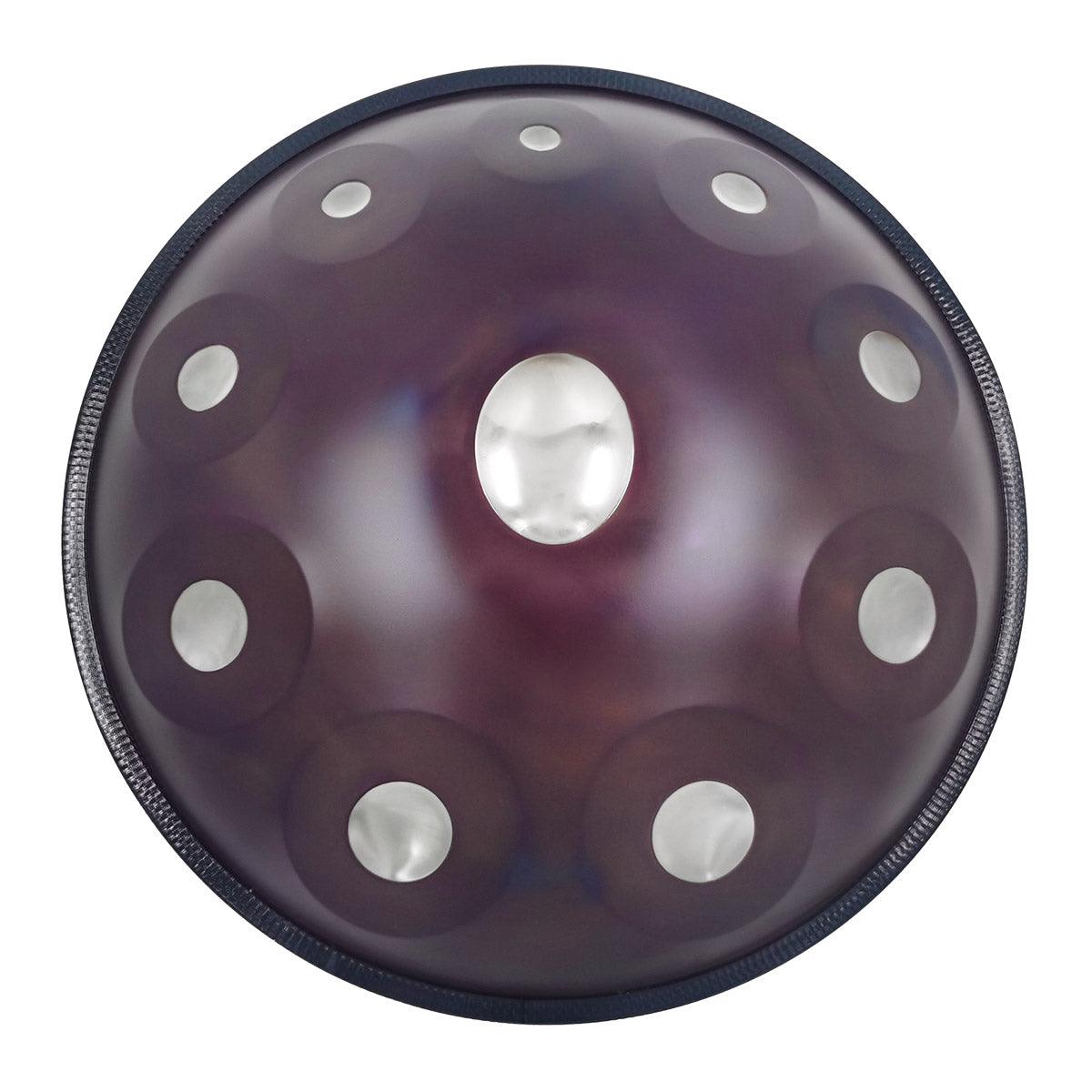 Lighteme DC Handpan Drum Neutron 22 Inches 10 Notes D Minor Kurd Scale Hangdrum