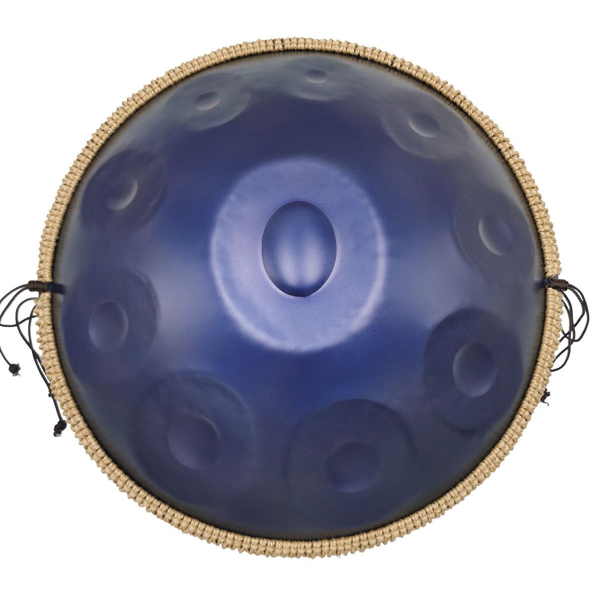 MiSoundofNature DC Handpan Drum Pure Purple 22 pouces 10 Notes Ré Mineur Kurd Scale Hangdrum