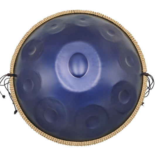 MiSoundofNature DC Handpan Drum Lila 22 Zoll 10 Noten d-Moll-Hangdrum mit kurd Tonleiter